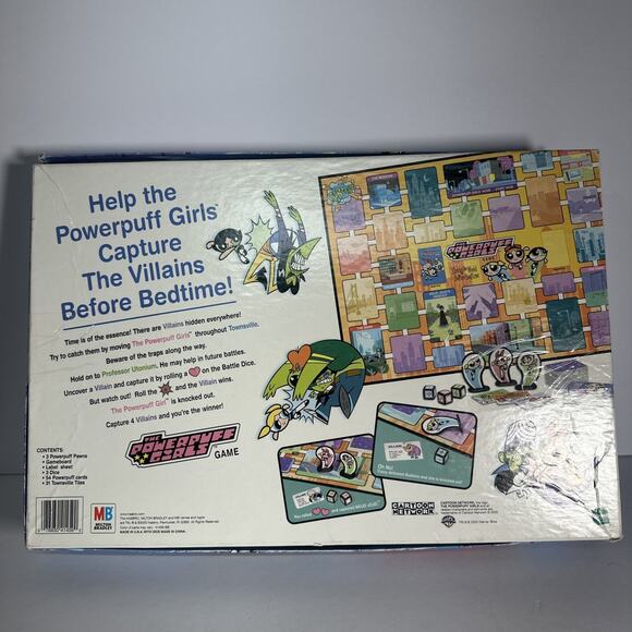 The Powerpuff Girls Board Game Milton Bradley 2000 Hasbro COMPLETE - Picture 5 of 6